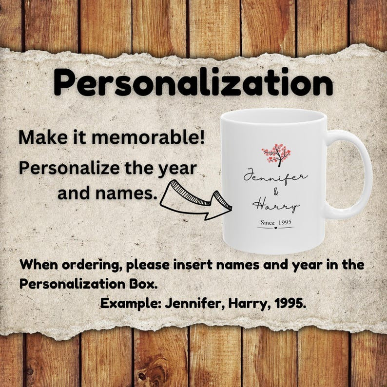 Personalized Cherry Blossom Coffee Mug Set – Nature-Inspired Gift for Couples - My Store