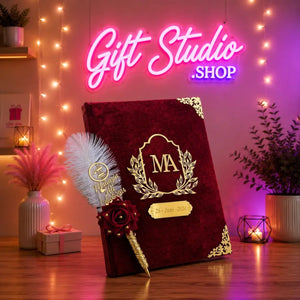 Nikkah Booklet Pakistan luxury velvet nikah certificate holder