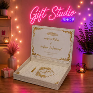 Nikkah Velvet Book Kit gift box packaging Pakistan