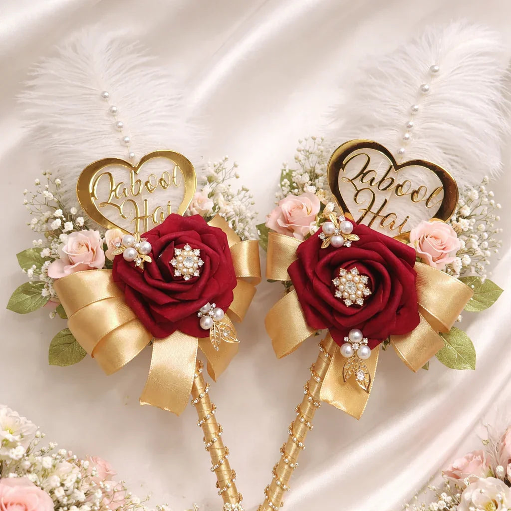 Wedding nikkah pen signature golden handmade pen