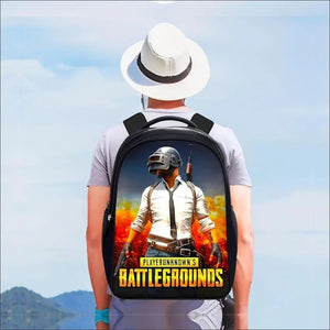 PUBG bag Pakistan - premium digital print PUBG backpack with laptop compartment Gift Studio