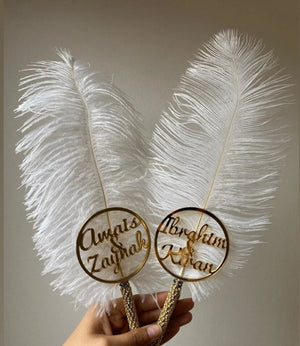 Customized nikkah signature pen Pakistan - personalized bride groom wedding pen Gift Studio