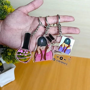 K-pop BTS ARMY keychain Pakistan - custom aesthetic charm Gift Studio