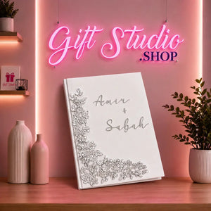 Velvet Nikkah Nama Certificate with Box Pakistan Nikah Booklet - Gift Studio Pakistan photo 3