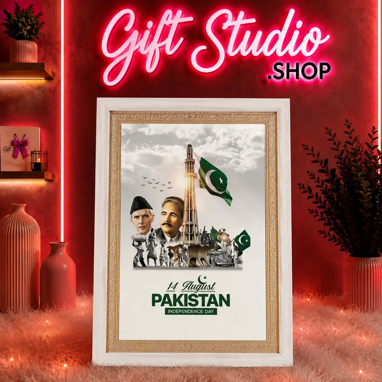14 August Photo Frame Pakistan Independence Day Frame 2026 - Gift Studio Pakistan photo 5