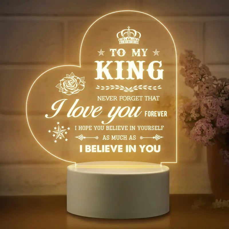 Romantic LED Night Lamp for Husband – Perfect Anniversary, Birthday, or Valentine’s Gift - My Store