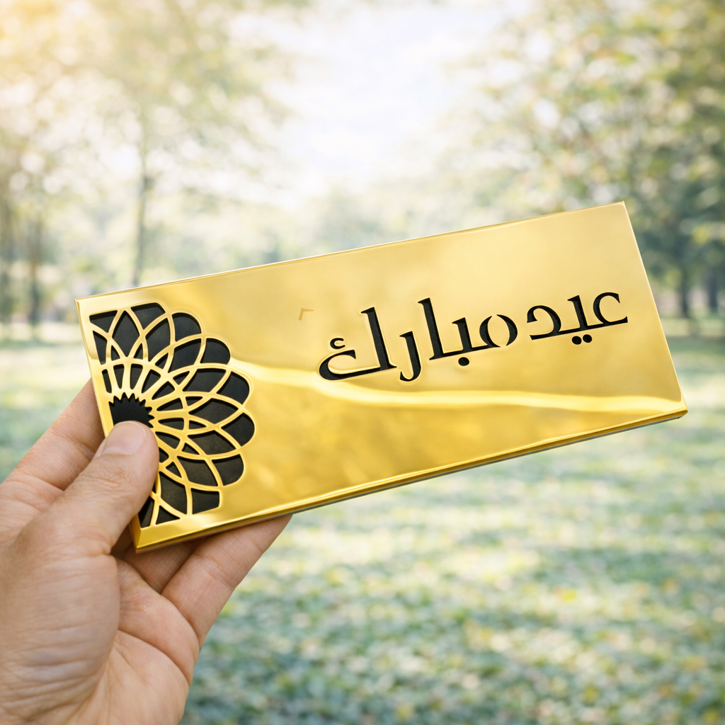 Eid Mubarak Envelopes Design – Premium Acrylic Eidi Envelopes