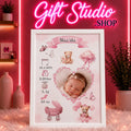 Baby Girl Birth Frame Pakistan | Personalized Newborn Gift Frame — Gift Studio
