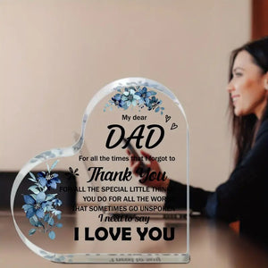 Custom Acrylic Plaque for Dad - Heartwarming Gift for Father’s Day - My Store