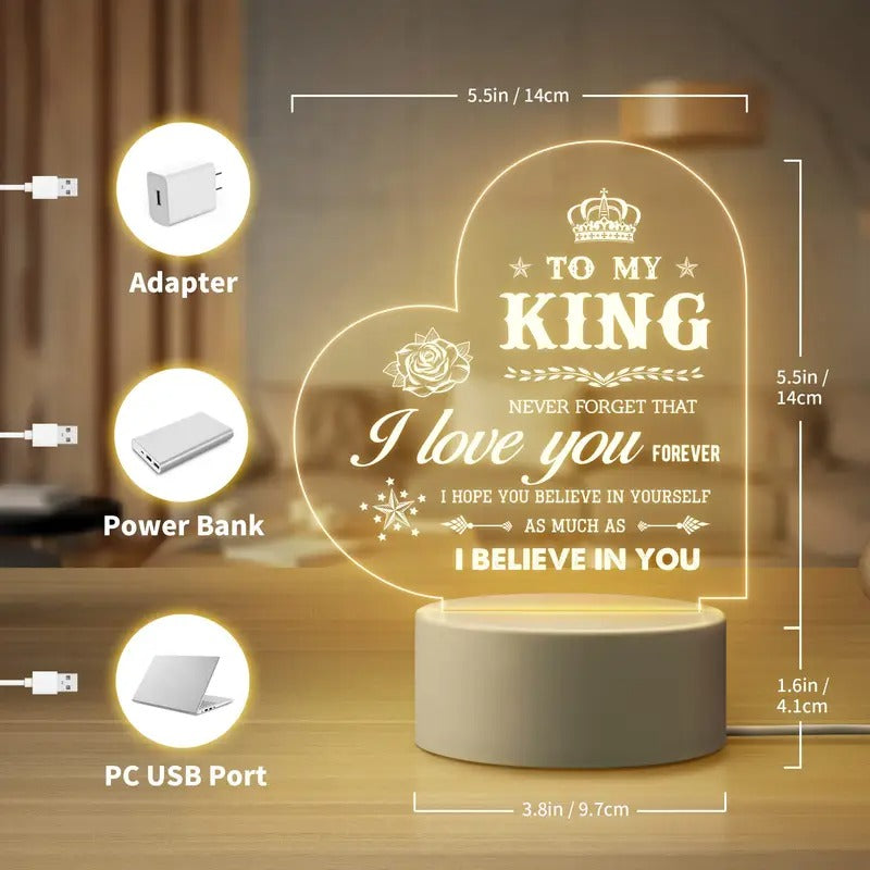 Romantic LED Night Lamp for Husband – Perfect Anniversary, Birthday, or Valentine’s Gift - My Store