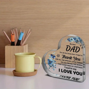 Custom Acrylic Plaque for Dad - Heartwarming Gift for Father’s Day - My Store