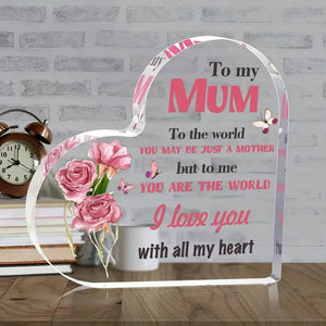 Heartfelt Acrylic Plaque for Mum-Sentimental Gift for Mother’s Day, Birthday & Special Occasions - My Store