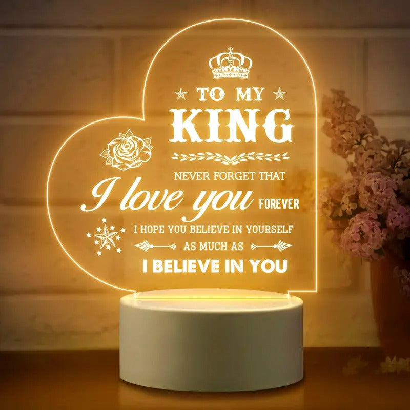 Romantic LED Night Lamp for Husband – Perfect Anniversary, Birthday, or Valentine’s Gift - My Store