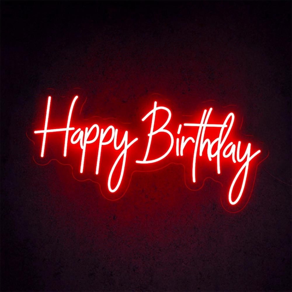 Happy Birthday Neon Light – Birthday Decoration LED Light | Giftstudio