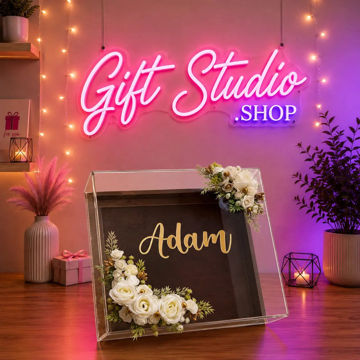 Acrylic Gift Box Pakistan Clear Transparent Gift Box - Gift Studio Pakistan photo 1