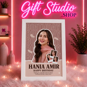 Birthday Frame for Girls Pakistan Personalized Birthday Photo Gift - Gift Studio Pakistan photo 1