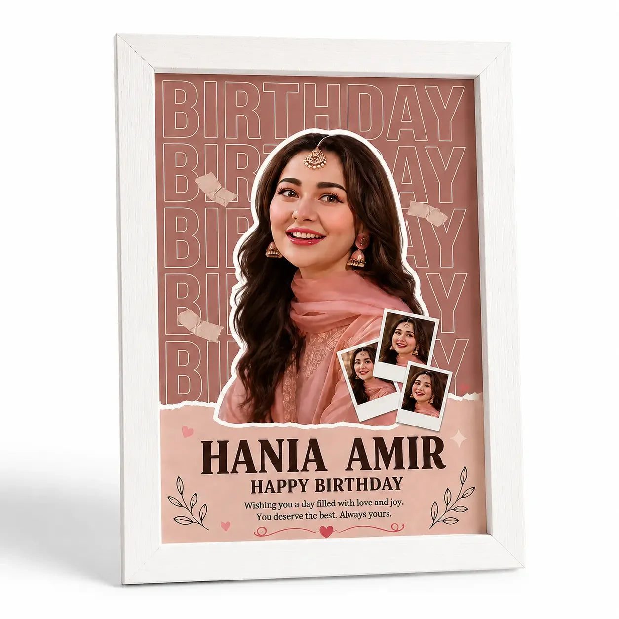 Birthday Frame for Girls Pakistan Personalized Birthday Photo Gift - Gift Studio Pakistan photo 4