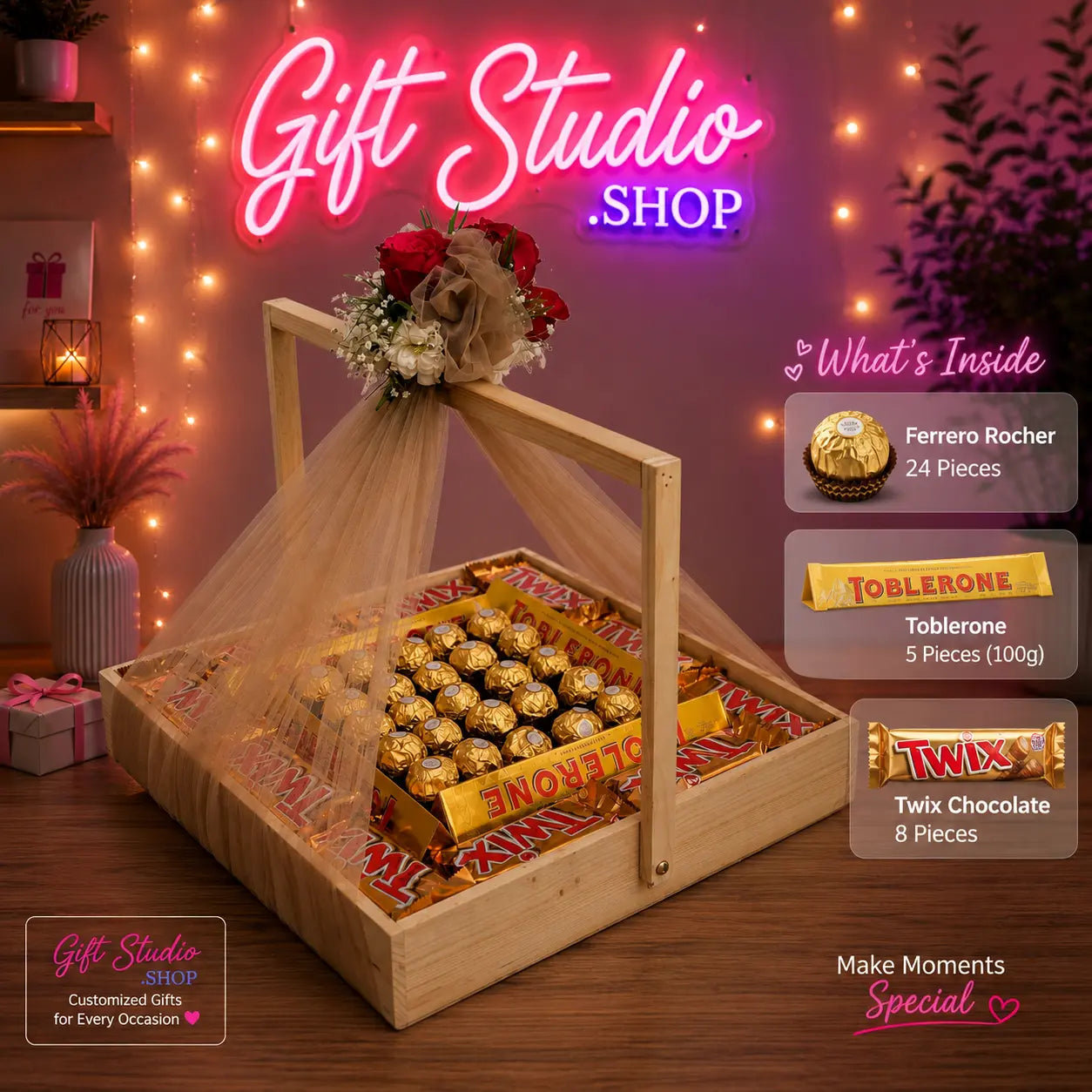 Chocolate Hamper Pakistan Mithai Gift Basket Eid - Gift Studio Pakistan photo 3