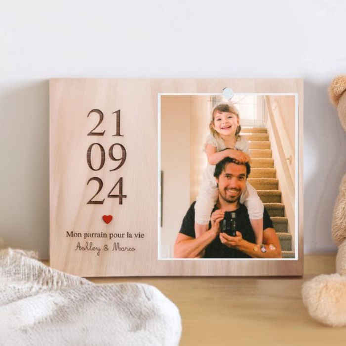Personalized Baptism Date Photo Frame-Unique Gift for Parents - My Store