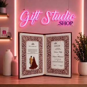 Custom Nikkah Nama Booklet Pakistan Personalized Wedding Keepsake - Gift Studio Pakistan photo 3