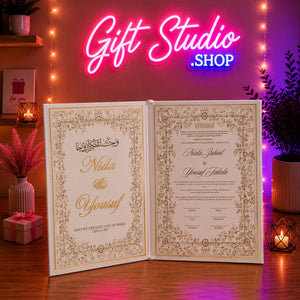 Custom Nikkah Nama Booklet Pakistan Personalized Wedding Keepsake - Gift Studio Pakistan photo 5