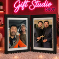 custom double photo frame two photos
names couple pakistan gift studio
