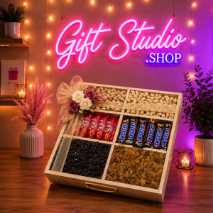 Dry Fruit Gift Basket Pakistan Premium Dates and Nuts Hamper - Gift Studio Pakistan photo 3
