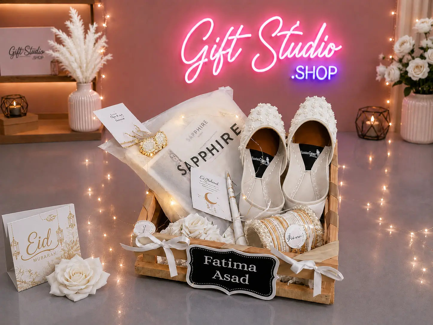 Eid Gift Basket for Wife Pakistan Eidi Gift for Girlfriend Sister - Gift Studio Pakistan photo 4