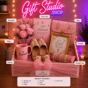 Eid Gift for Fiancee Pakistan Dulhan Engagement Eid Gift Basket - Gift Studio Pakistan photo 5