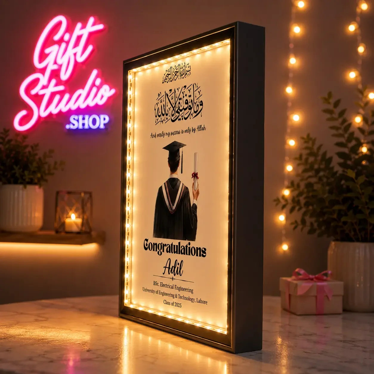 Engineering Graduation Frame Pakistan Personalized Engineering Degree Gift - Gift Studio Pakistan photo 3