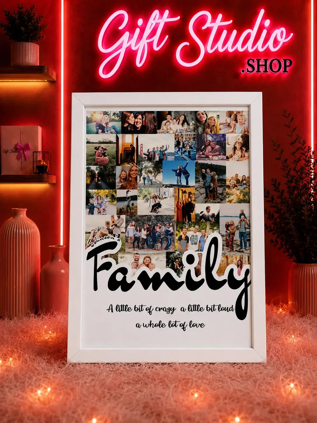 Family Photo Frame Pakistan Customized Family Collage Frame - Gift Studio Pakistan photo 1