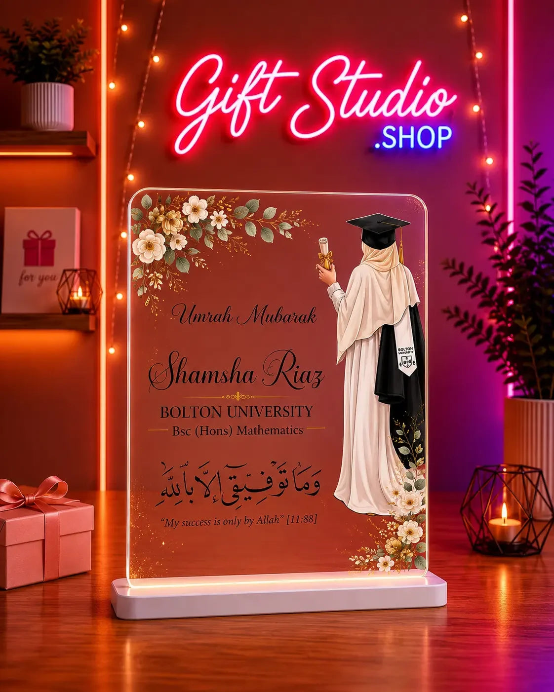 Graduation Acrylic Plaque Pakistan Personalized Graduate Gift - Gift Studio Pakistan photo 2