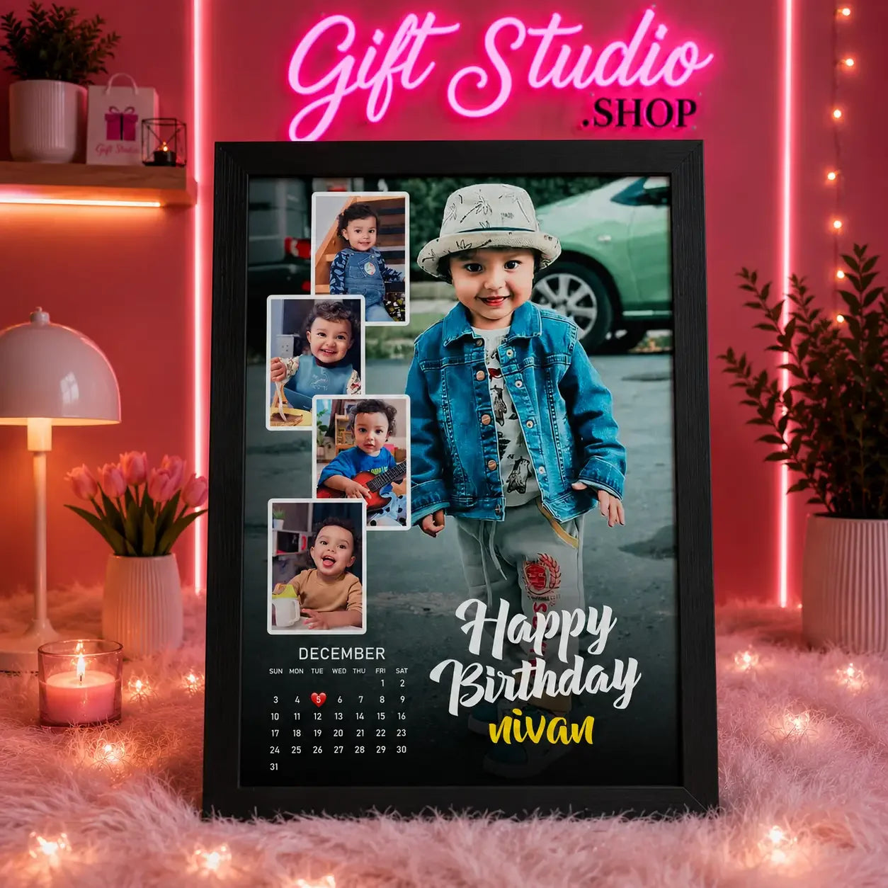 Birthday photo frame Pakistan - personalized gift Gift Studio Gujranwala