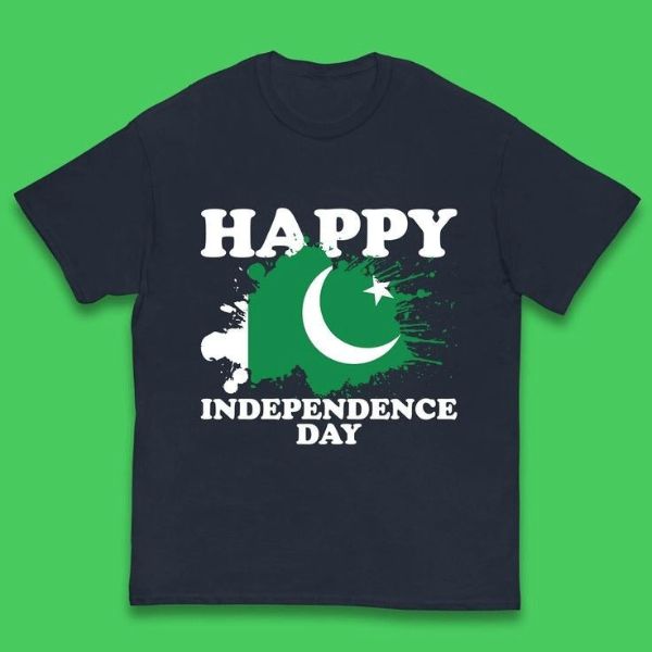  Happy Independence Day T-Shirt with colorful flag and text design