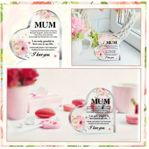 Heartfelt Acrylic Plaque for Mum-Sentimental Gift for Mother’s Day, Birthday & Special Occasions - My Store