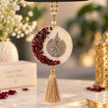 Islamic Resin Car Hanging with Arabic Calligraphy | Handmade Muslim Car Decor