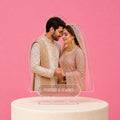 Bride &amp; Groom Acrylic Cake Topper – Wedding &amp; Nikah Cake Decoration