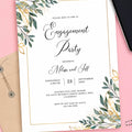 Engagement Invitation Card Pakistan | Elegant Design — Gift Studio