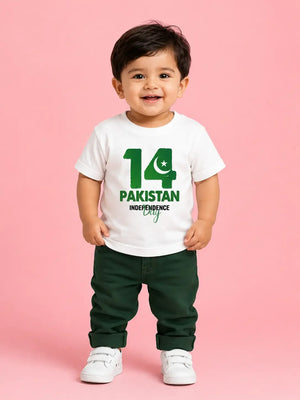 14 August t-shirt for boys Pakistan - independence day outfit Gift Studio