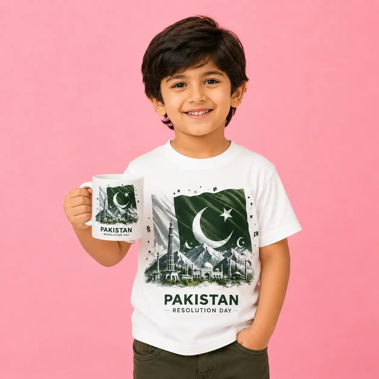 14 August shirt cap combo Pakistan - independence day azadi look giftstudio.shop