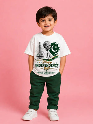 Family independence day matching shirts Pakistan - 14 August Gift Studio