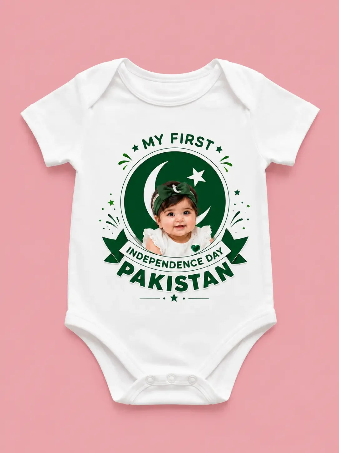 14 August baby romper Pakistan - azadi jashan customize name Gift Studio