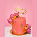 Dholki Acrylic Cake Topper – Customized Dholki Night Topper