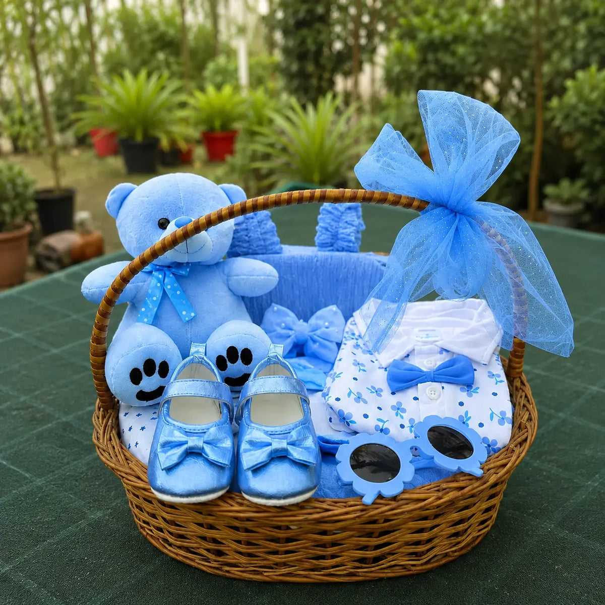 Gender Neutral Baby Gift Basket Pakistan | Newborn Welcome Crate — Gift Studio