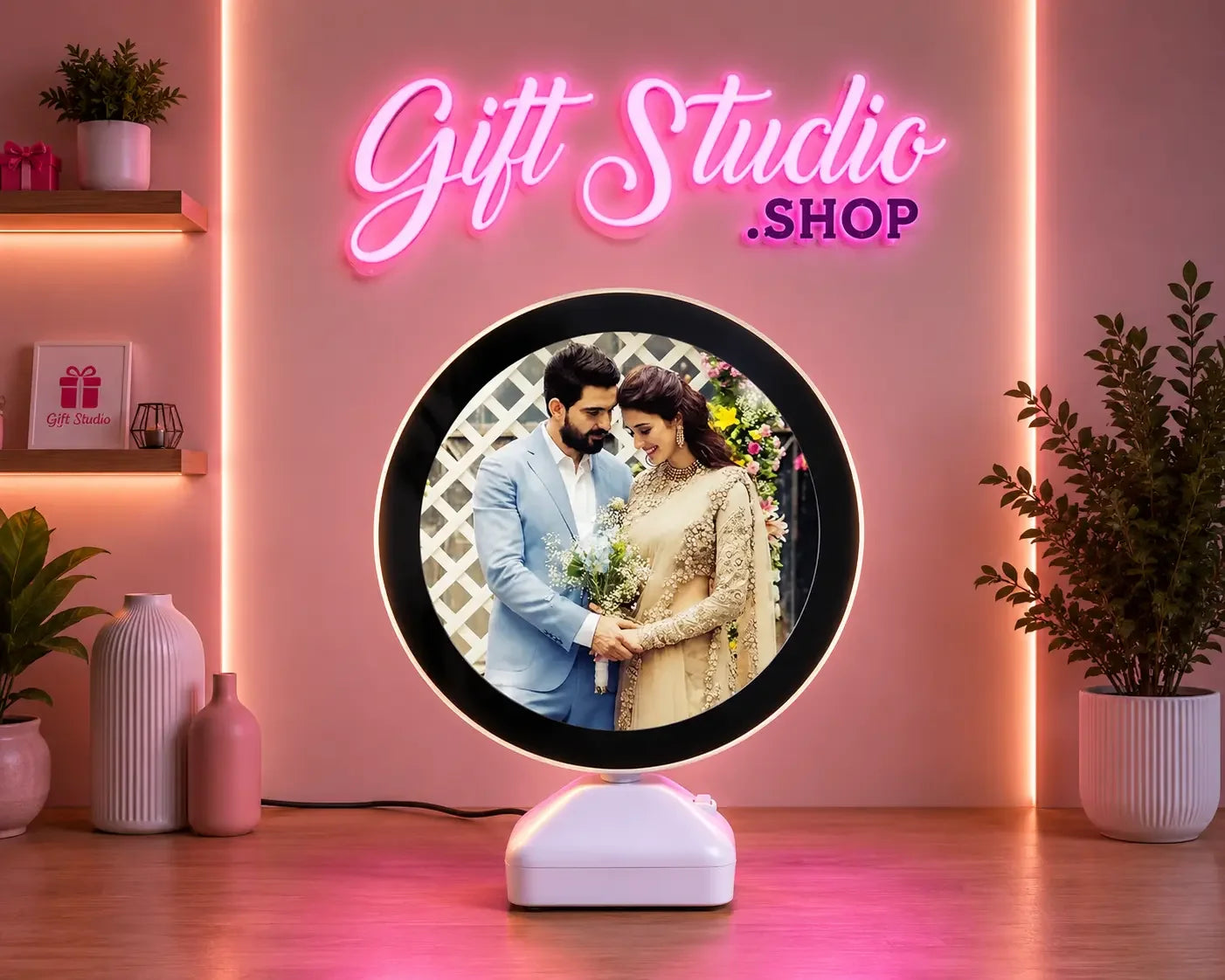 LED Magic Mirror Photo Frame Pakistan budget rectangle design