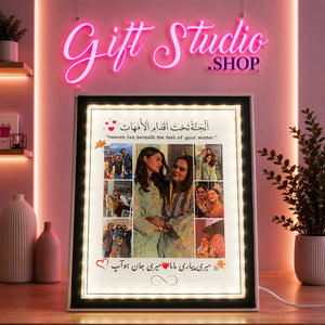 LED Photo Frame for Mom Pakistan Personalized Mother Gift - Gift Studio Pakistan photo 1