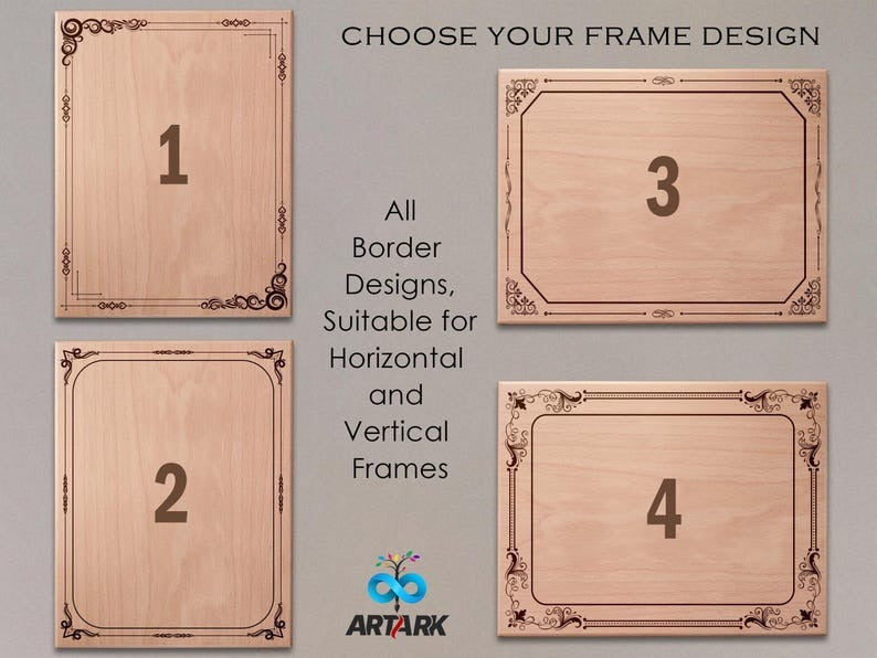 Wooden Engraved Frame-Personalized Wooden Gifts - My Store