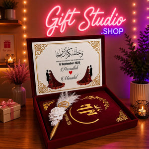 Nikah Booklet Frame Pakistan Nikkah Book with Frame and Box - Gift Studio Pakistan photo 1