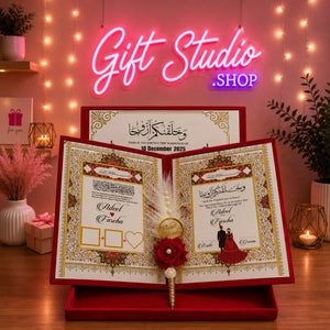 Nikah Booklet Frame Pakistan Nikkah Book with Frame and Box - Gift Studio Pakistan photo 5