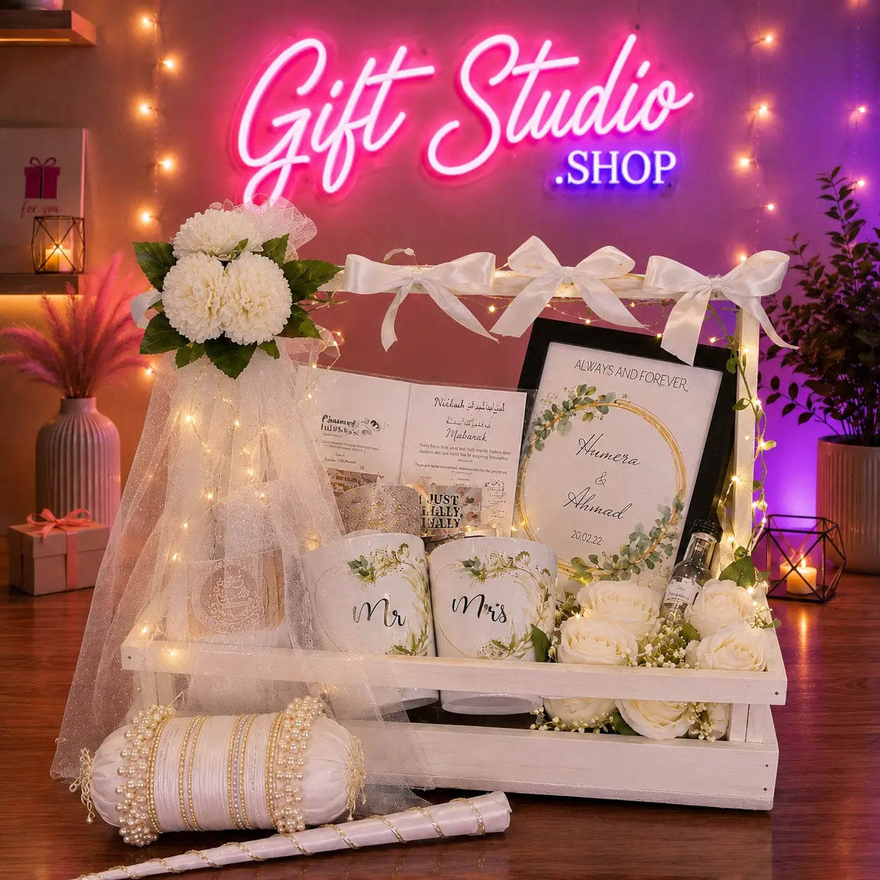 Nikah Gift Basket Pakistan Mehndi and Wedding Hamper - Gift Studio Pakistan photo 2